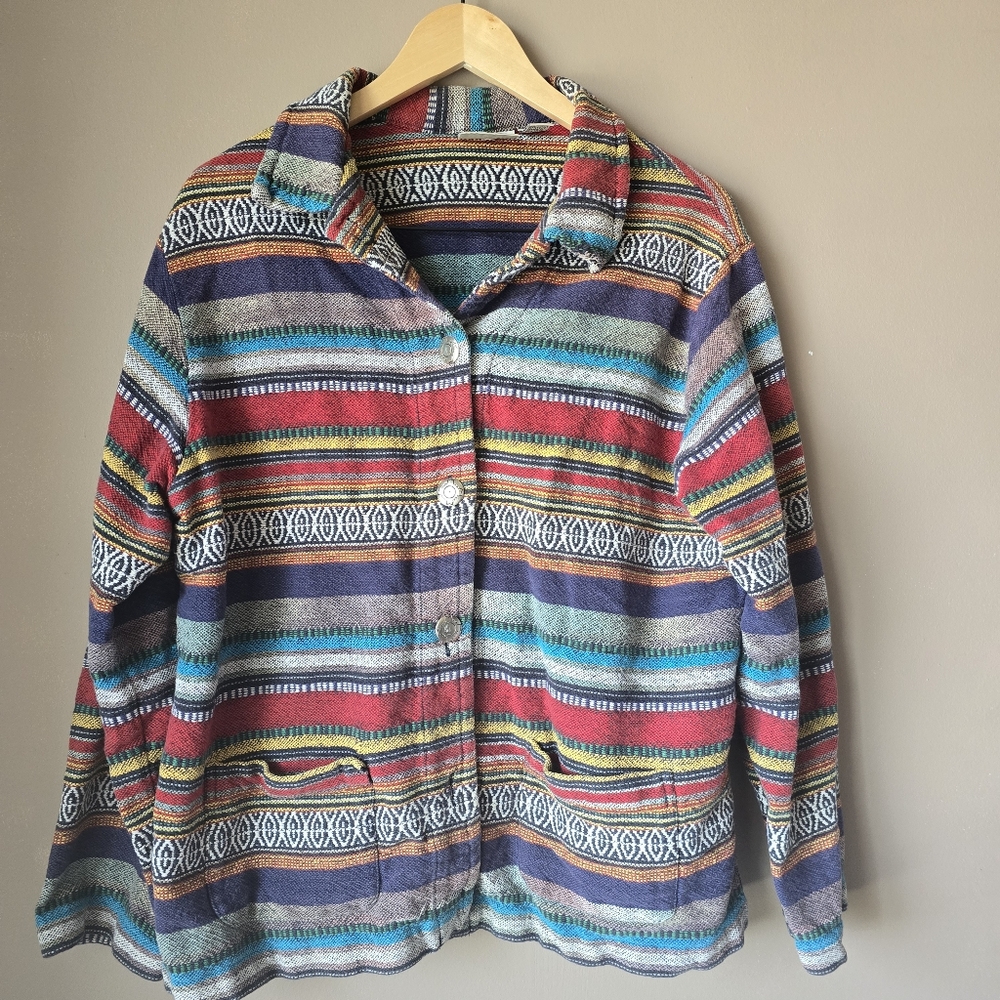 Chico's Vintage Tapestry Multi-Jacket Size 3